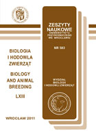 ZN Biologia i Hodowla Zwierząt LXIII Nr 583
