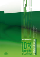 10 LAT KIERUNKU STUDIÓW ARCHITEKTURA KRAJOBRAZU NA UNIWERSYTECIE PRZYRODNICZYM WE WROCŁAWIU   MON. CXXXVII