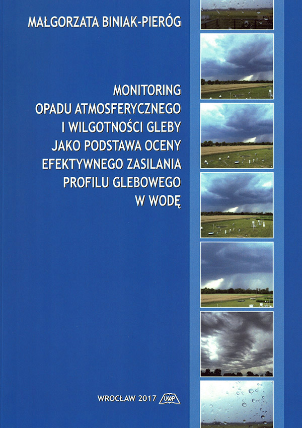 Monitoring opadu atmosferycznego i wilgotności gleby jako podstawa oceny efektywnego zasilania profilu glebowego w wodę mon. CCVII