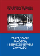 ZARZĄDZANIE JAKOŚCIĄ I BEZPIECZEŃSTWEM ŻYWNOŚCI